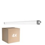 Multipack 4x Ledvance LED Feuchtraumleuchte Feuchtigkeitsdicht Slimvalue 36W 4000lm - 865 Tageslichtweiß | 120cm 