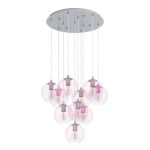 Eglo Pendelleuchte Ariscani 2 Stahl Chrom | Geeignet für 10x E27