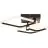 Brilliant Aydin Deckenleuchte Aluminium Plastik Matt Schwarz Transparent 30W 4700lm - 830-870 CCT+RGB | Fernsteuerung Dimmbar
