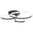 Brilliant Aydin Deckenleuchte Aluminium Plastik Matt Schwarz Transparent 30W 4700lm - 830-870 CCT | Fernsteuerung Dimmbar