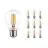 Multipack 10x Noxion Lucent Fadenlampe LED E27 Birne Klar 7W 806lm - 827 Extra Warmweiß | Ersatz für 60W