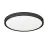Eglo Deckenleuchte Badezimmerbeleuchtung Fueva 6 Plastik Schwarz 14.2W 2000lm - 827-840-865 CCT