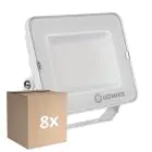 Multipack 8x Ledvance LED-Scheinwerfer Kompakt Weiß 50W 5000lm 100D - 865 Tageslichtweiß | IP65 - Symmetrisch 