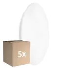 Multipack 5x Ledvance LED-Wand- und Deckenleuchte Surface CIRCULAR 500 PS Stahl Weiß 42W 3500lm - 840 Kaltweiß | IP44