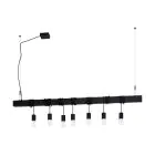 Eglo Pendelleuchte Townshend-B Stahl Schwarz | IP20 - Geeignet für 7x E27 